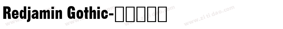 Redjamin Gothic字体转换
